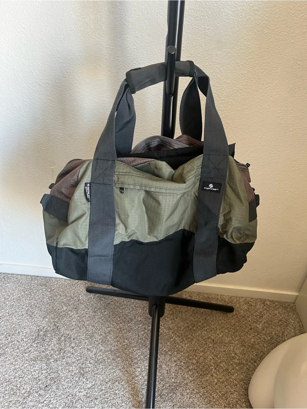 No Matter What Olive & Black Duffel Bag